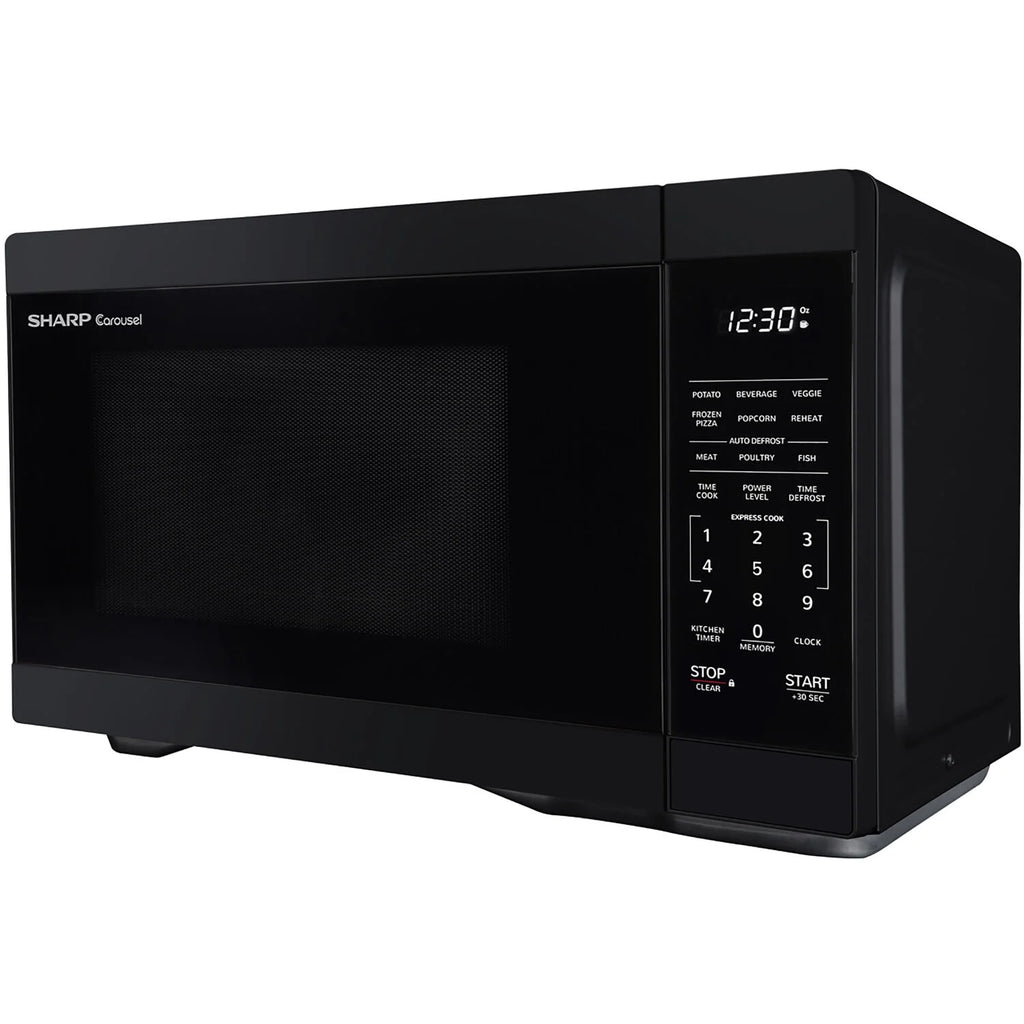 Sharp 1.1-Cu. Ft. Countertop Microwave Oven in Black