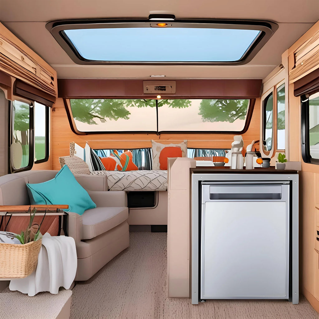 Equator Compact RV-Marine-Offgrid Refrigerator-Freezer 1.6cf 12V 110V Silver
