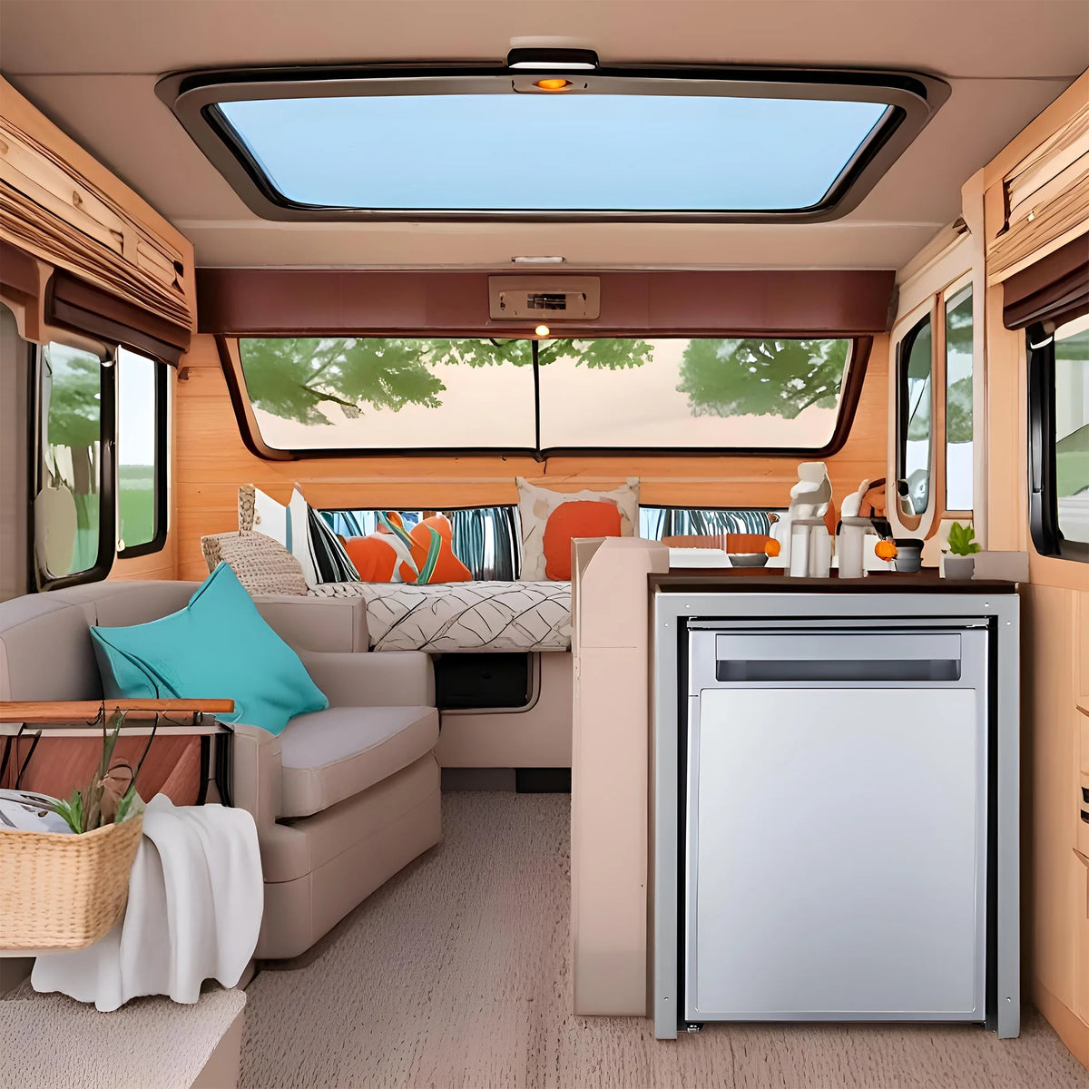 Equator Compact RV-Marine-Offgrid Refrigerator-Freezer 1.6cf 12V 110V Silver