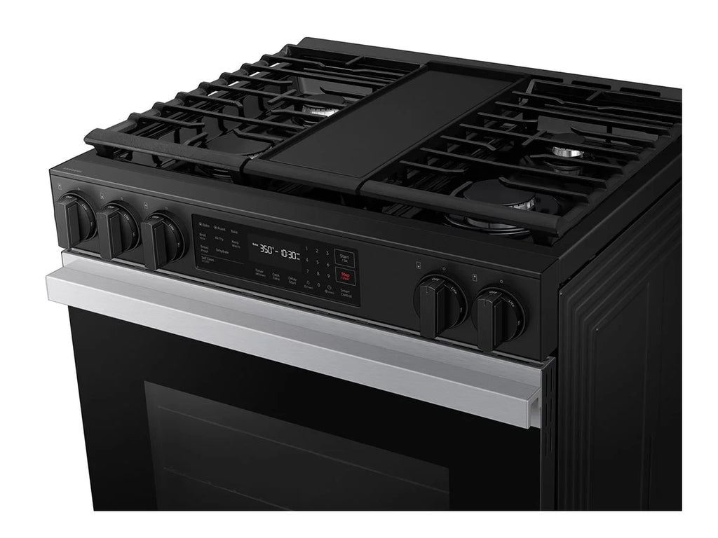 Samsung Bespoke Smart Slide-In Gas Range 6.0 cu. ft. with Air Fry & Precision Knobs NSG6DG8300SR