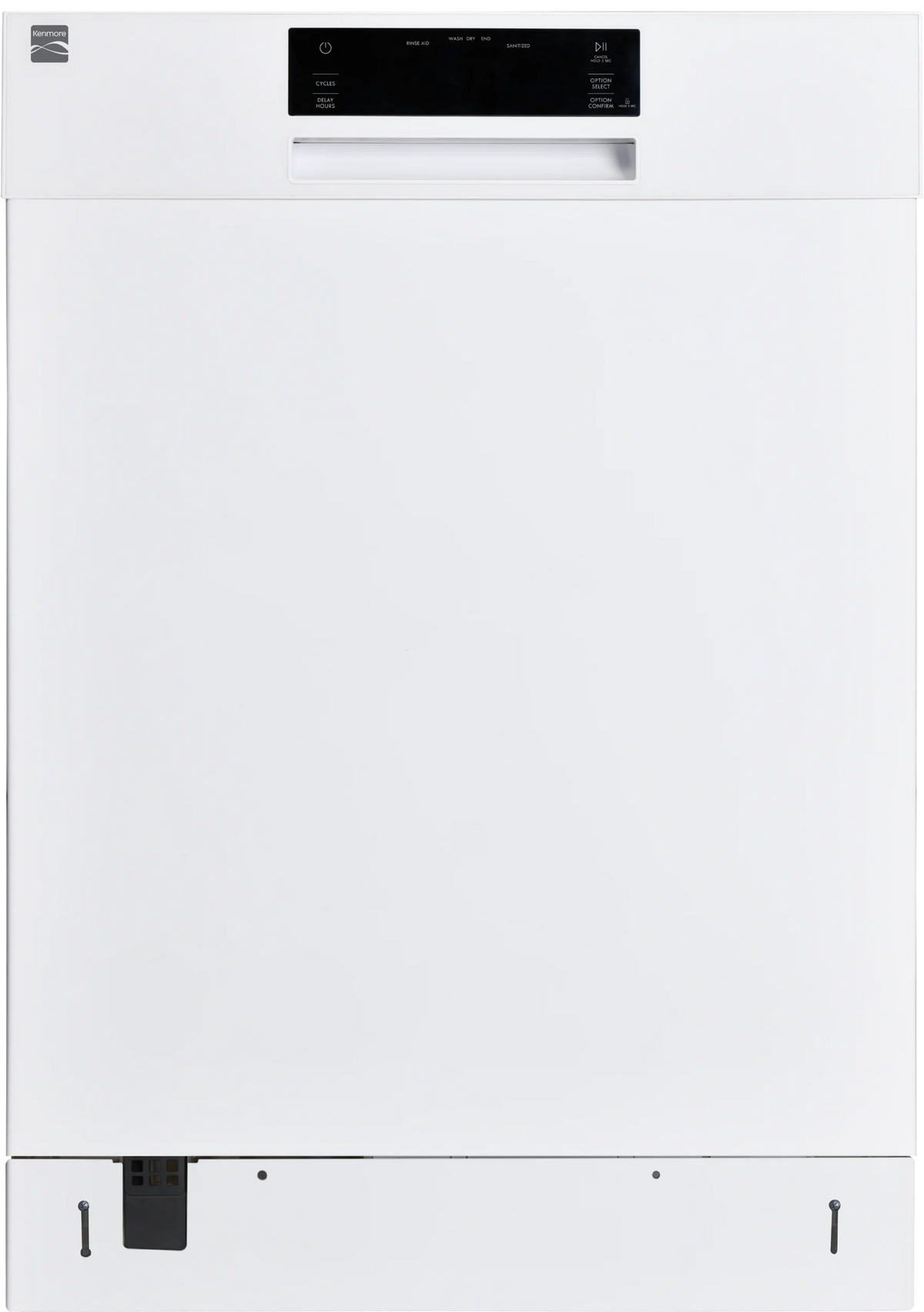 Kenmore 02214592 Built-in 24" Stainless Steel Tub Dishwasher, SmartWash, White, 34"H x 24"W x 25"D