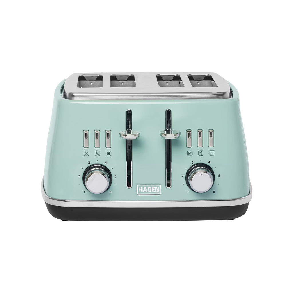 Haden Cotswold 4-Slice Wide Slot Toaster, Sage - 75100
