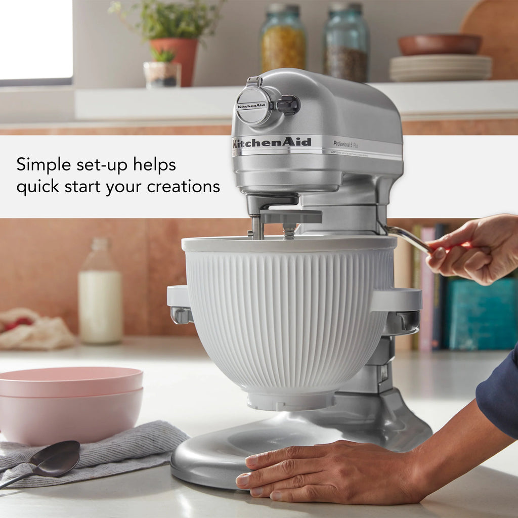 KitchenAid 2-Qt White Ice Cream Maker Attachment, KSMICM