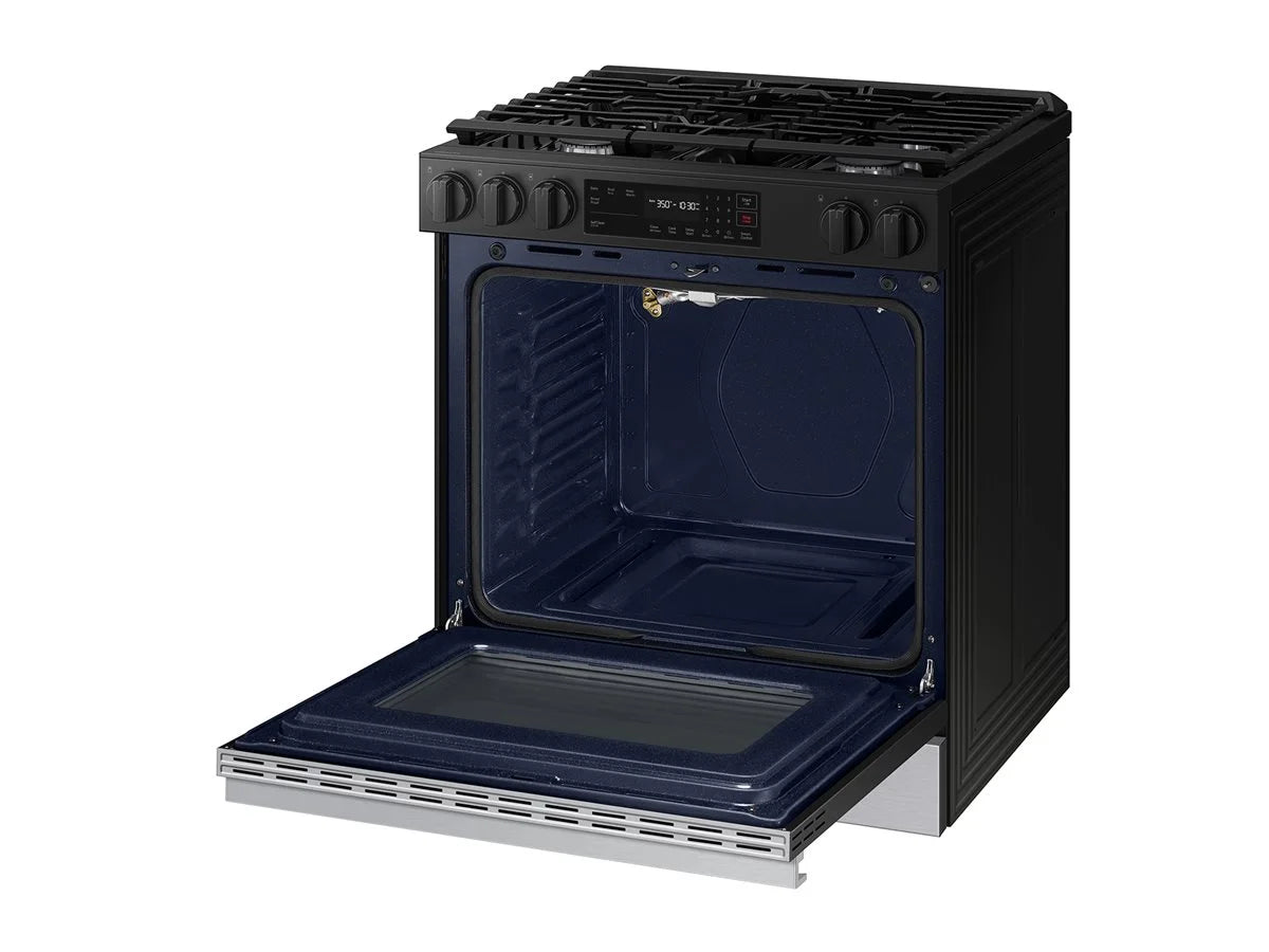 Samsung 6.0 Cubic Foot Gas Slide In Range Self Clean NSG6DG8100SR
