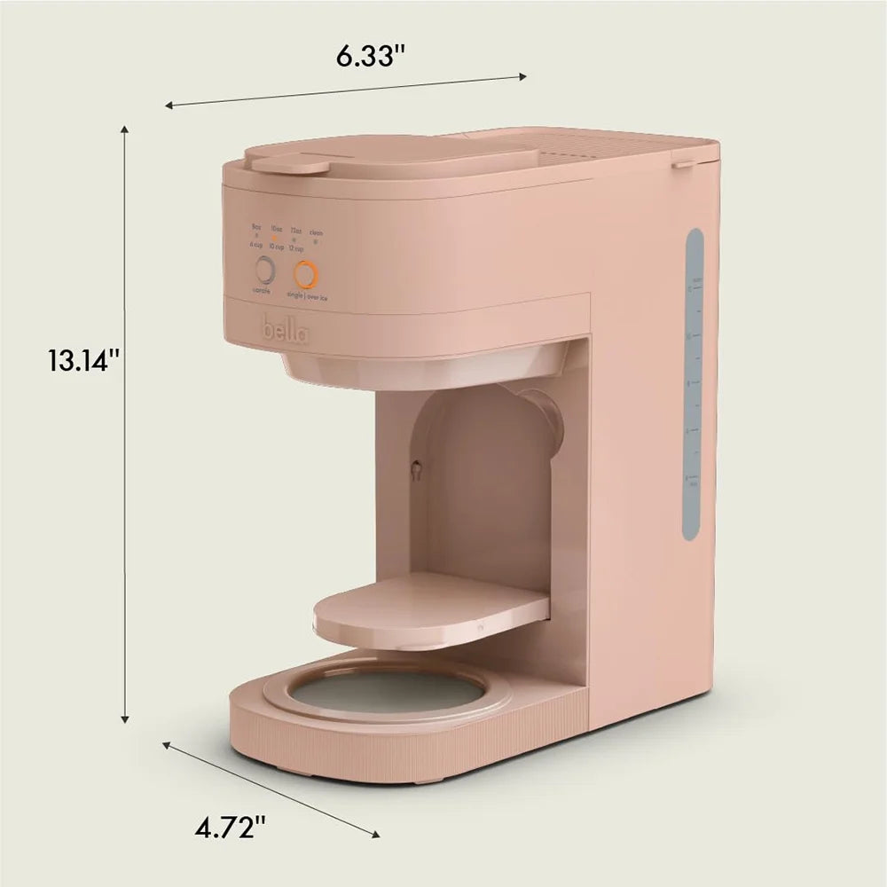 Bella VersaBrew 2-in1 Coffee Maker 60oz Tank - Blossom