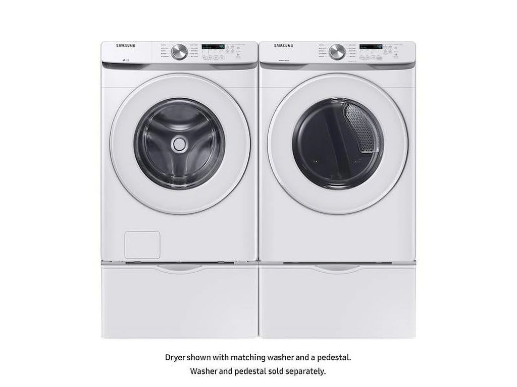 Samsung DVE45T6000W 7.5 Cu. Ft. Front Load Electric Dryer with Sensor Dry