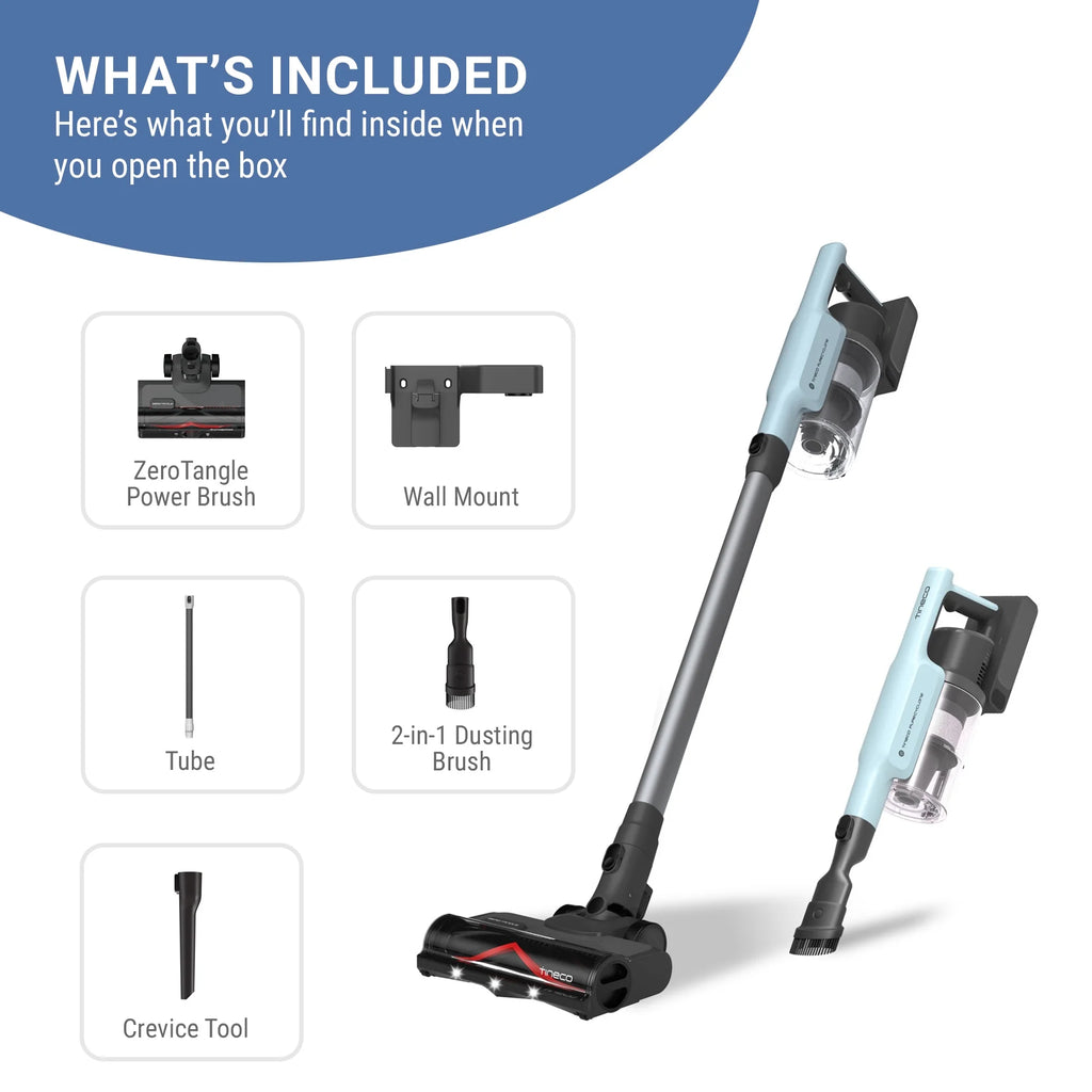 Tineco GO PET Cordless Vacuum with ZeroTangle Brush, 60 min Runtime, 1L Dustbin (GO301)