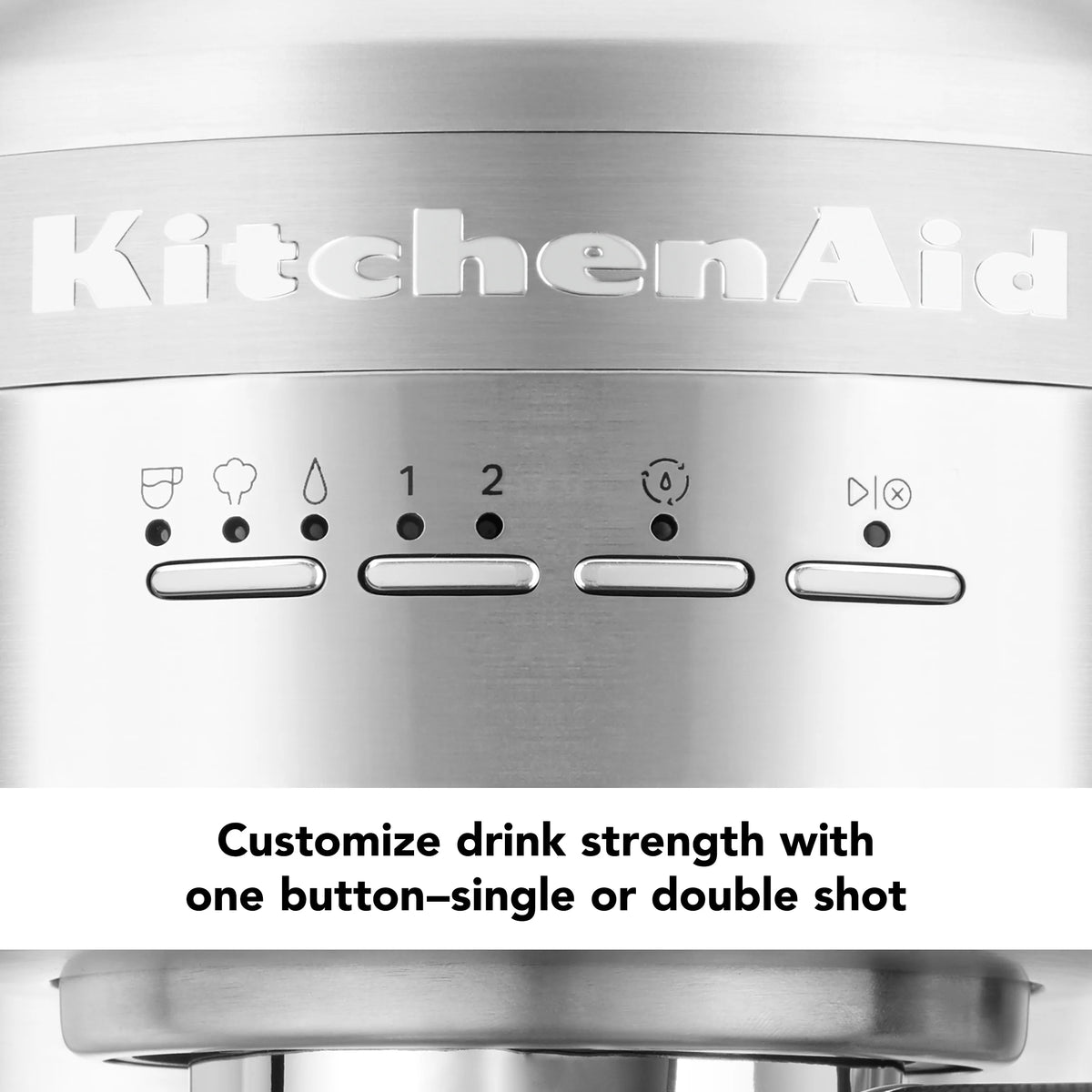 KitchenAid Metal Semi-Automatic Espresso Machine, Empire Red, KES6503