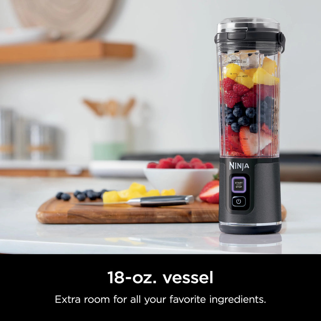 Ninja Blast Portable Blender, Cordless, 18oz. Vessel, Personal Blender for Shakes & Smoothies, BPA Free, Leakproof Lid & Sip Spout, USB-C Rechargeable, Dishwasher Safe Parts, Metallic Purple,