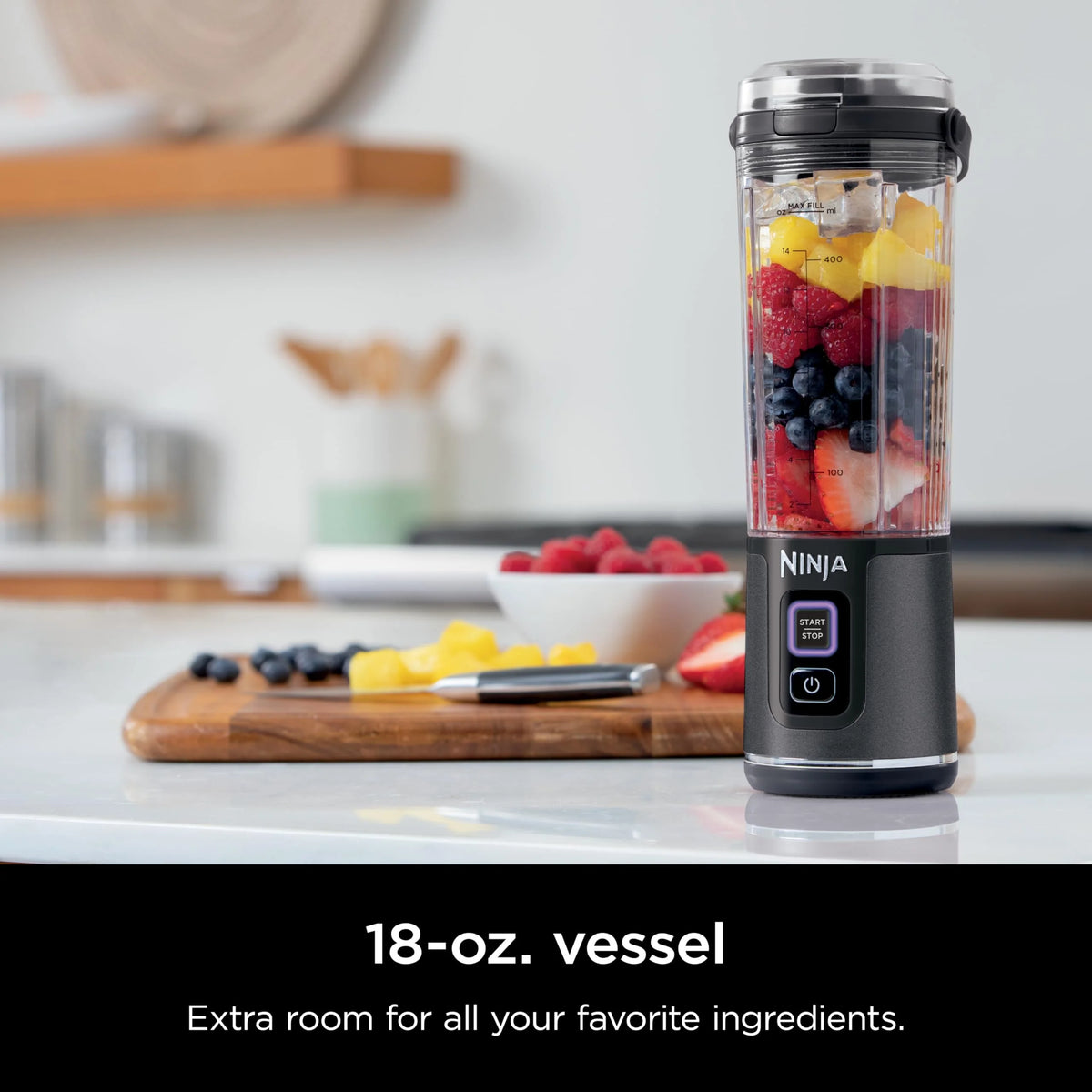Ninja Blast Portable Blender, Cordless, 18oz. Vessel, Personal Blender for Shakes & Smoothies, BPA Free, Leakproof Lid & Sip Spout, USB-C Rechargeable, Dishwasher Safe Parts, Metallic Purple,