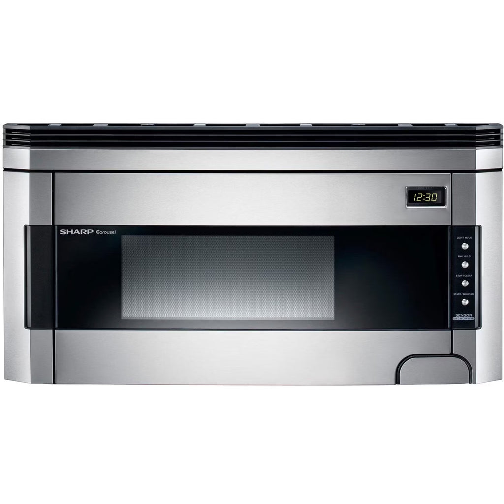 Sharp 1.5 Cu. Ft. 1000W Over-the-Range Microwave Oven with Concealed Control Panel in Stainless Steel