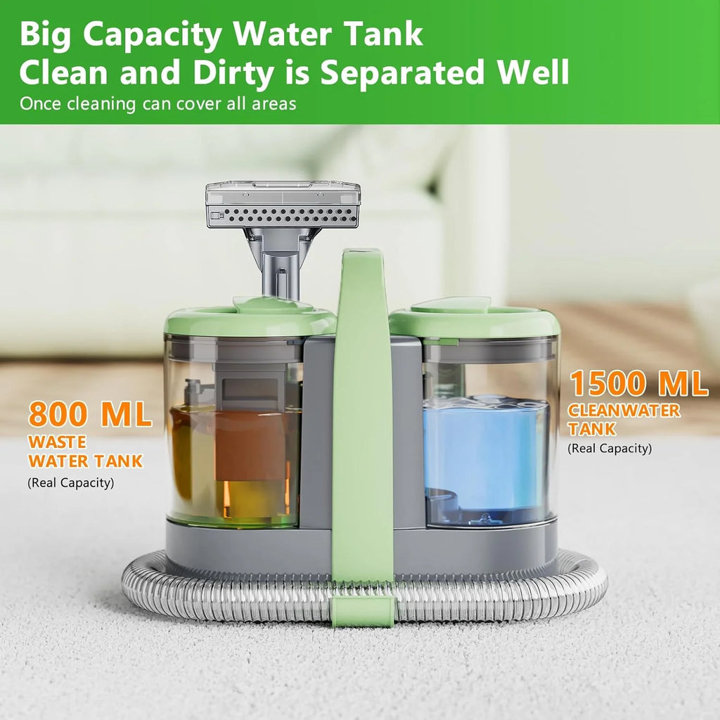 Carpet Cleaner Machine, 18 K pa Portable Carpet Spot and Upholstery Cleaner, 500 W Powerful Suction Deep Couch Cleaner Machine with Handle for Pet Stains, Sofa, Car Seat, Furniture