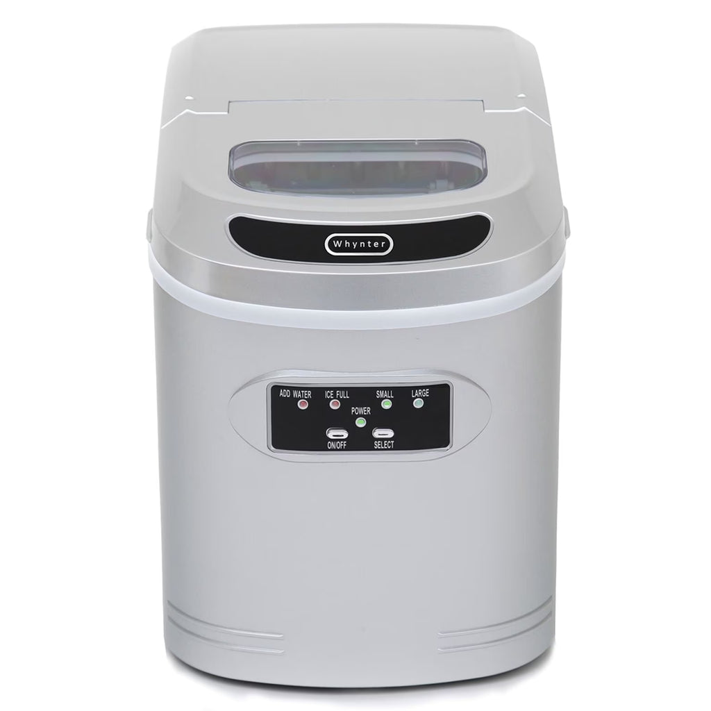Whynter Compact Portable Ice Maker, 27 lb Capacity, Black