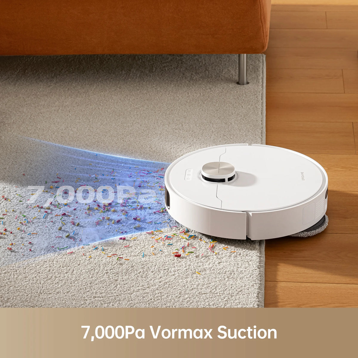 Dreame Heat Robot Vacuum and Mop Combo, 136°F Hot Water Self-Cleaning, 7000Pa Suction,L10s Pro Ultra