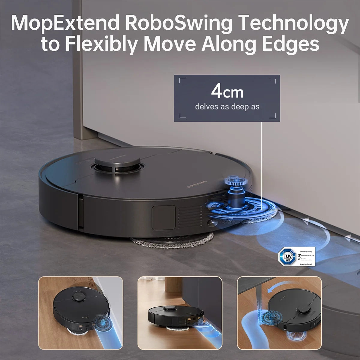 Dreame X30 Ultra Robot Vacuum, 8300Pa Suction, Self Cleaning with 140��F Water, Liftable Mop