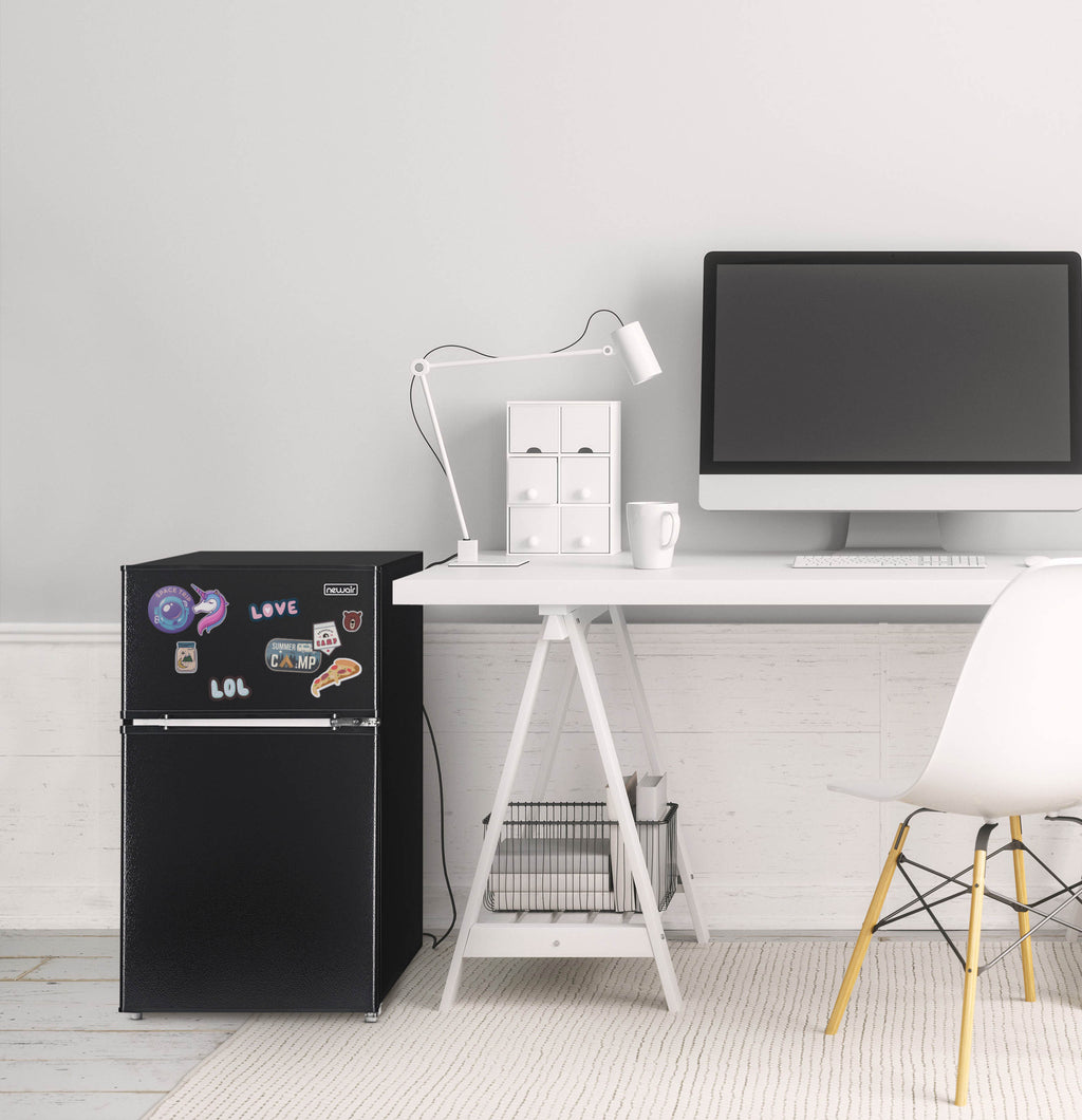 Newair 3.1 Cu. Ft. Compact Mini Refrigerator with Freezer in Black - NRF031BK00