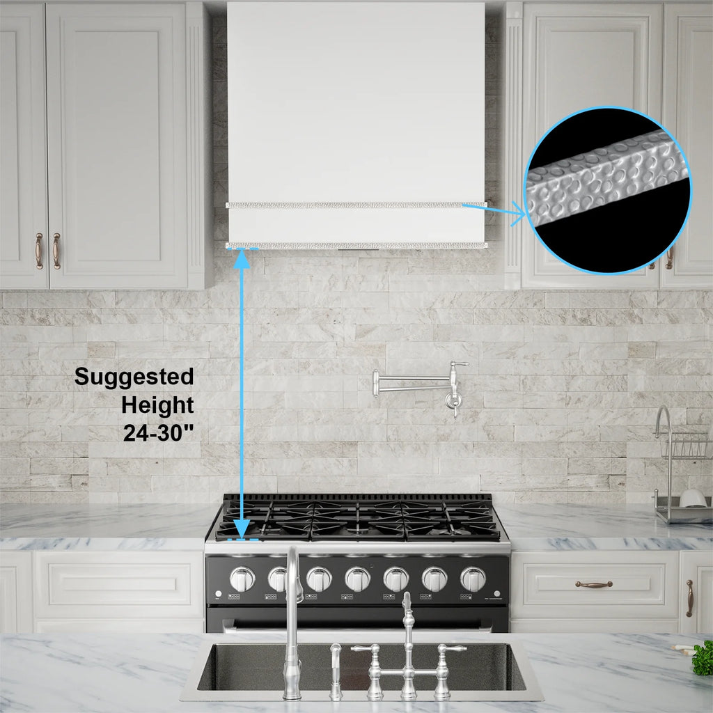 Akicon Range Hood 30 Inch, 600 CFM Ducted Vent Hood, Stainless Steel Box Kitchen Hood with 2 LED Lights, Removable Baffle Filters, Stove Hood Vent for Kitchen, 3 Speeds, Wall Mounted (AK-HS30HB-JBC)