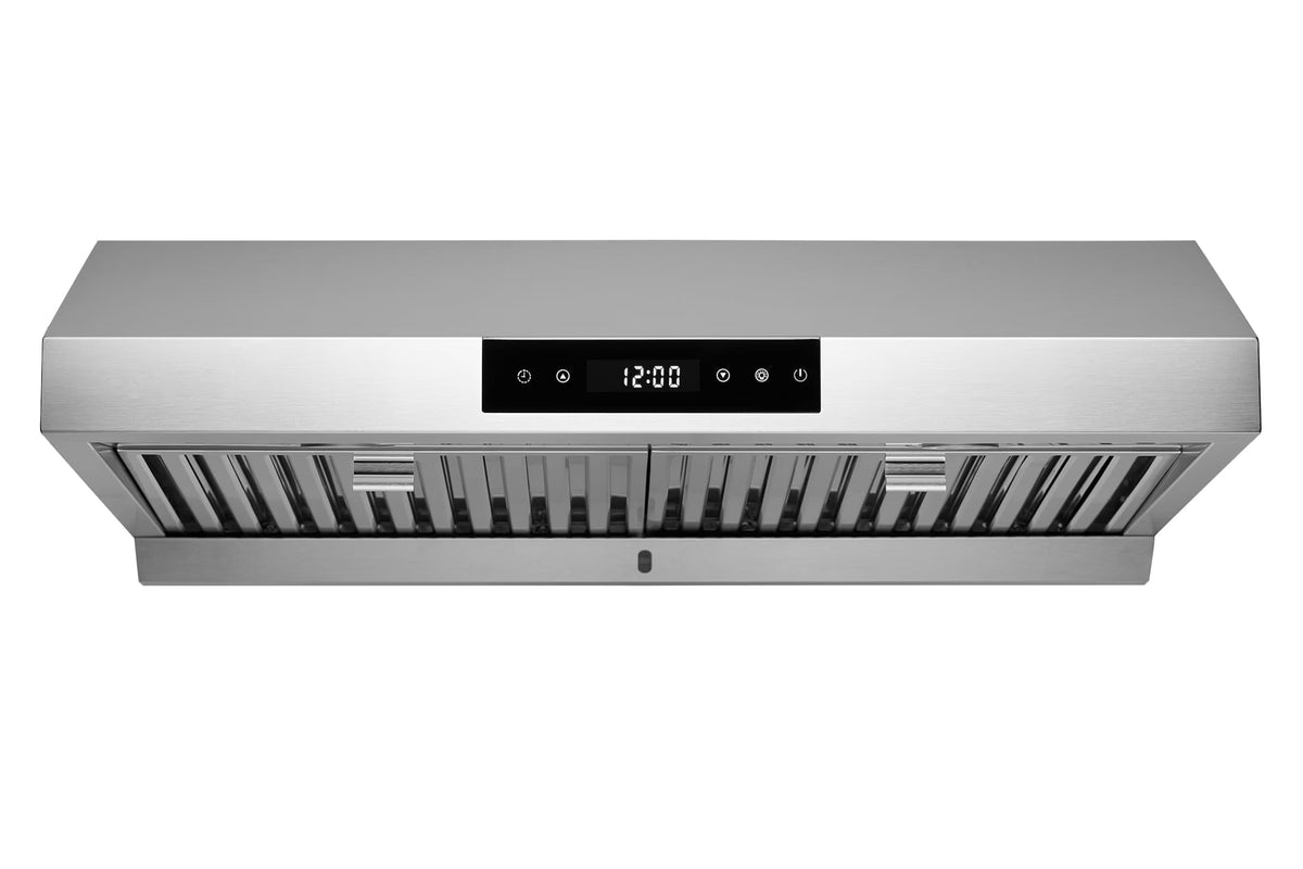 "Hauslane Chef Series 30"" UC-PS18 Under Cabinet Range Hood, Heavy Duty, 3-Way Venting, LED Lamps, Stainless Steel"