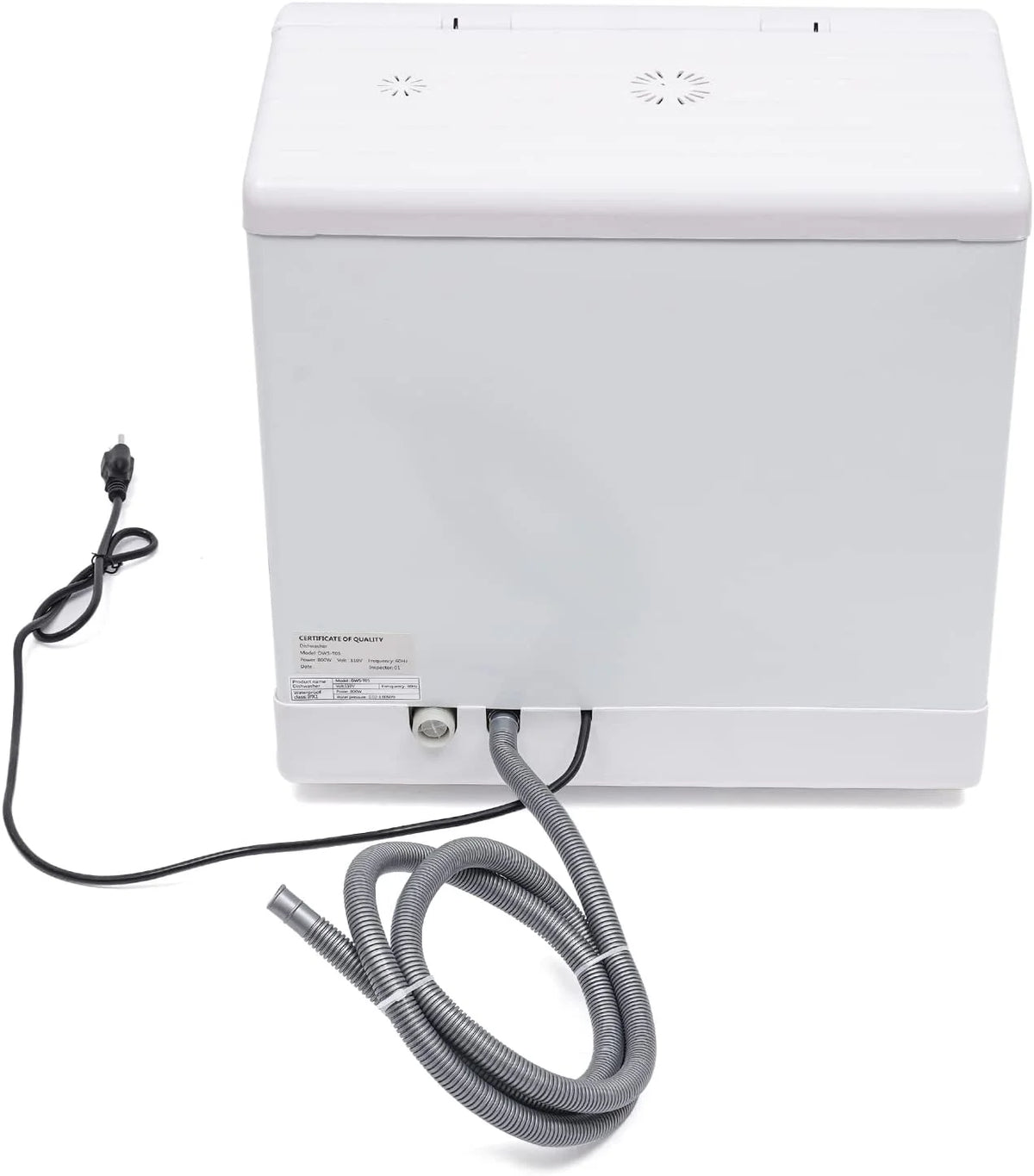 FETCOI Portable Countertop Dishwasher, Compact Mini Dishwasher with Air-Dry Function, 3 Washing Programs, for Small Apartment, RV