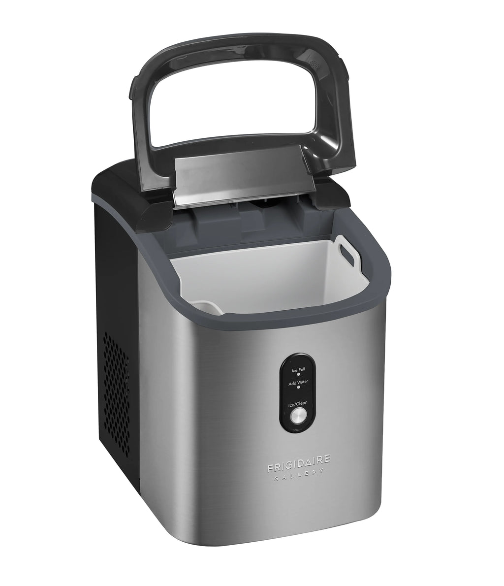 Frigidaire Gallery, 33 lbs. Nugget Ice Maker, Stainless Steel, Black, EFIC214