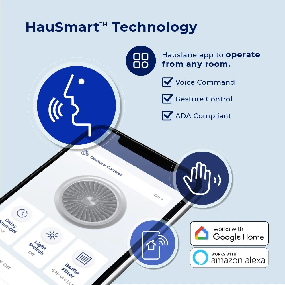 Hauslane | PRO Series PRO500 36" | Versitile Under Cabinet or Wall Mounted Range Hood | with Smart App Control and LED in Stainles Steel
