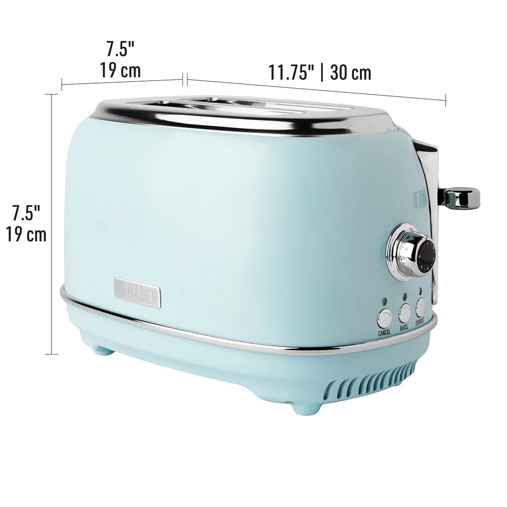 Haden Heritage 1.7 Liter Electric Kettle with 2 Slice Bread Toaster, White