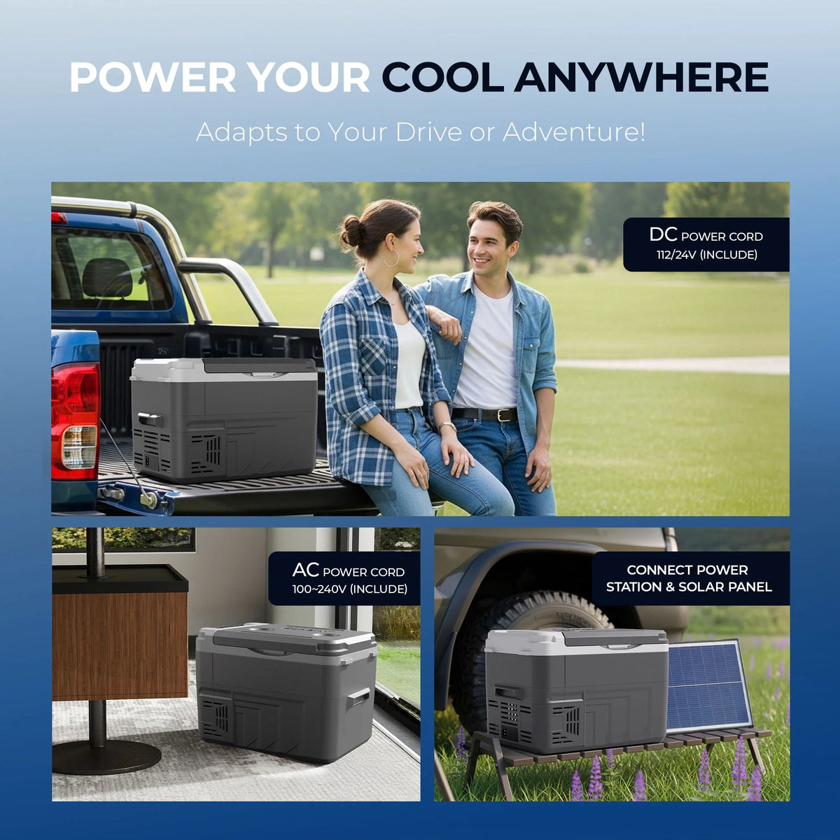 Simzlife 12 Volt Refrigerator, 11 Quart (10L) Car Fridge with APP Control, Car Refrigerator -4℉~68℉, Portable Freezer for RV, Camping, Travel