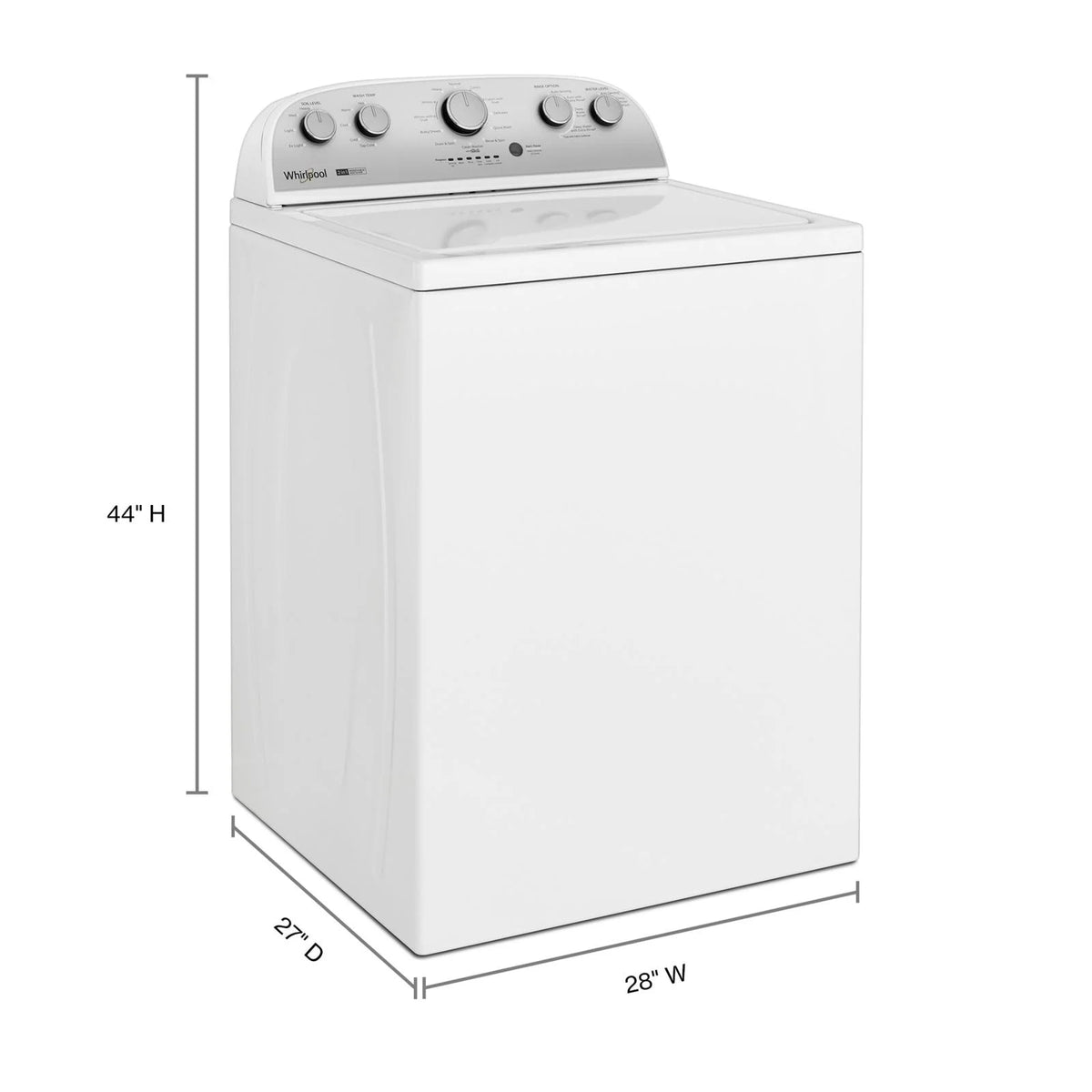 Whirlpool? Brand New WTW4957PW, 3.8-3.9 Cu. Ft. 2 in 1 Top Load Washer with Removable Agitator Capacity 3.8 Cu ft