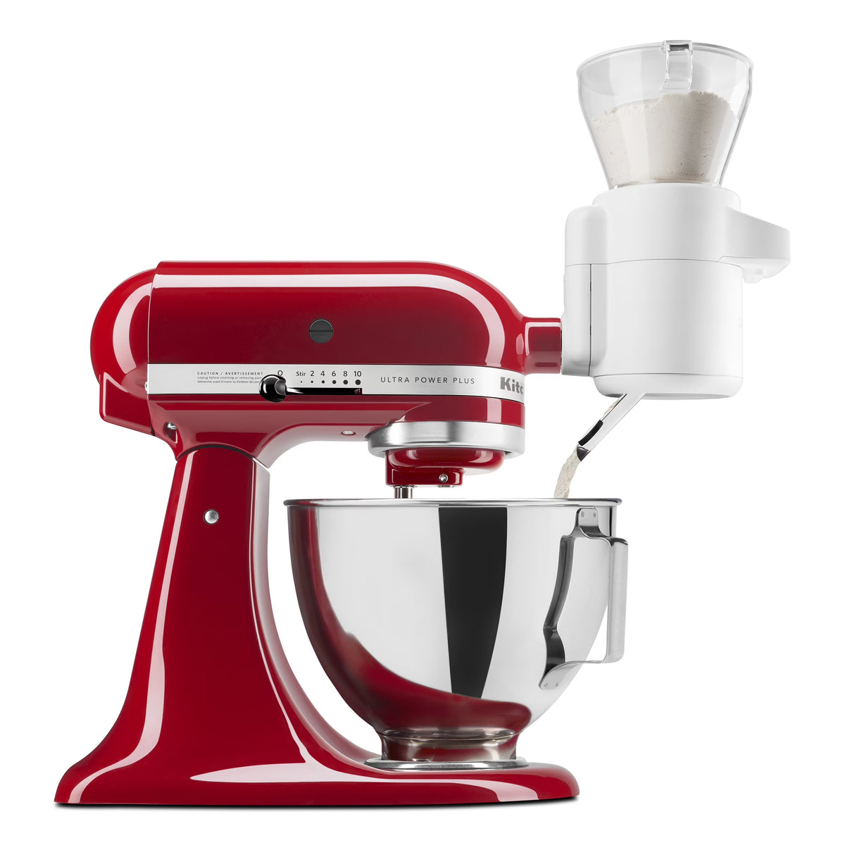 KitchenAid Sifter with Scale Attachment, White, KSMSFTA
