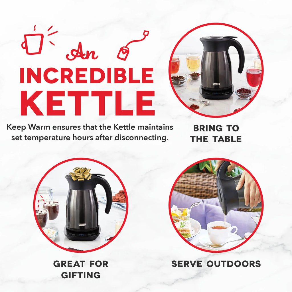 Dash 1.7L Insulated Electric Kettle, Blue