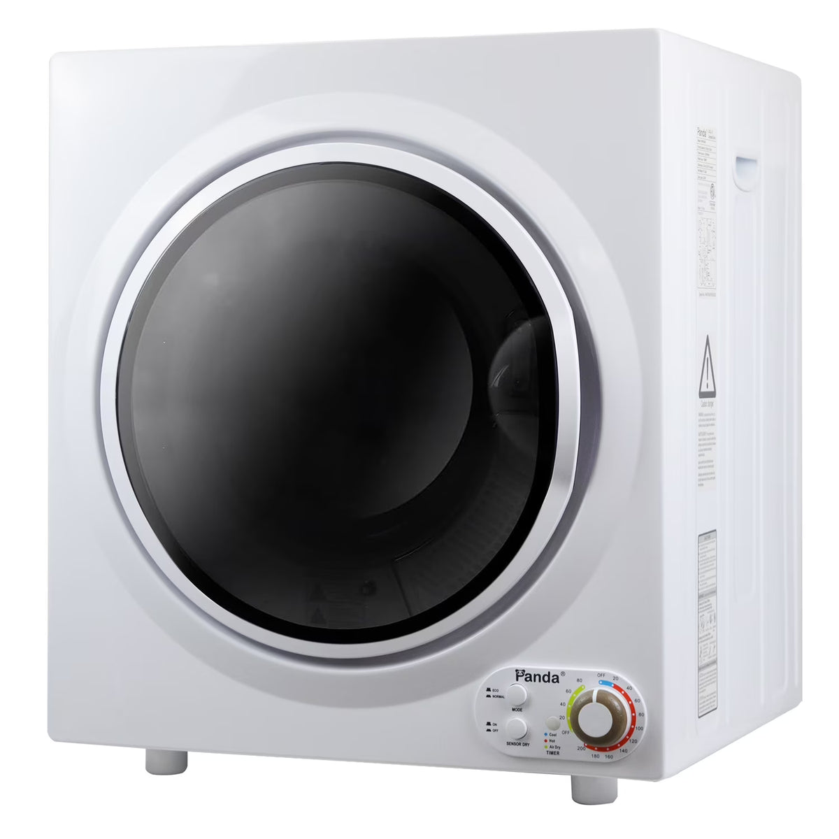 Panda 3.5 Cu.ft Compact Portable Electric Laundry Dryer PAN760SF, 13 Lbs Capacity,White and Black