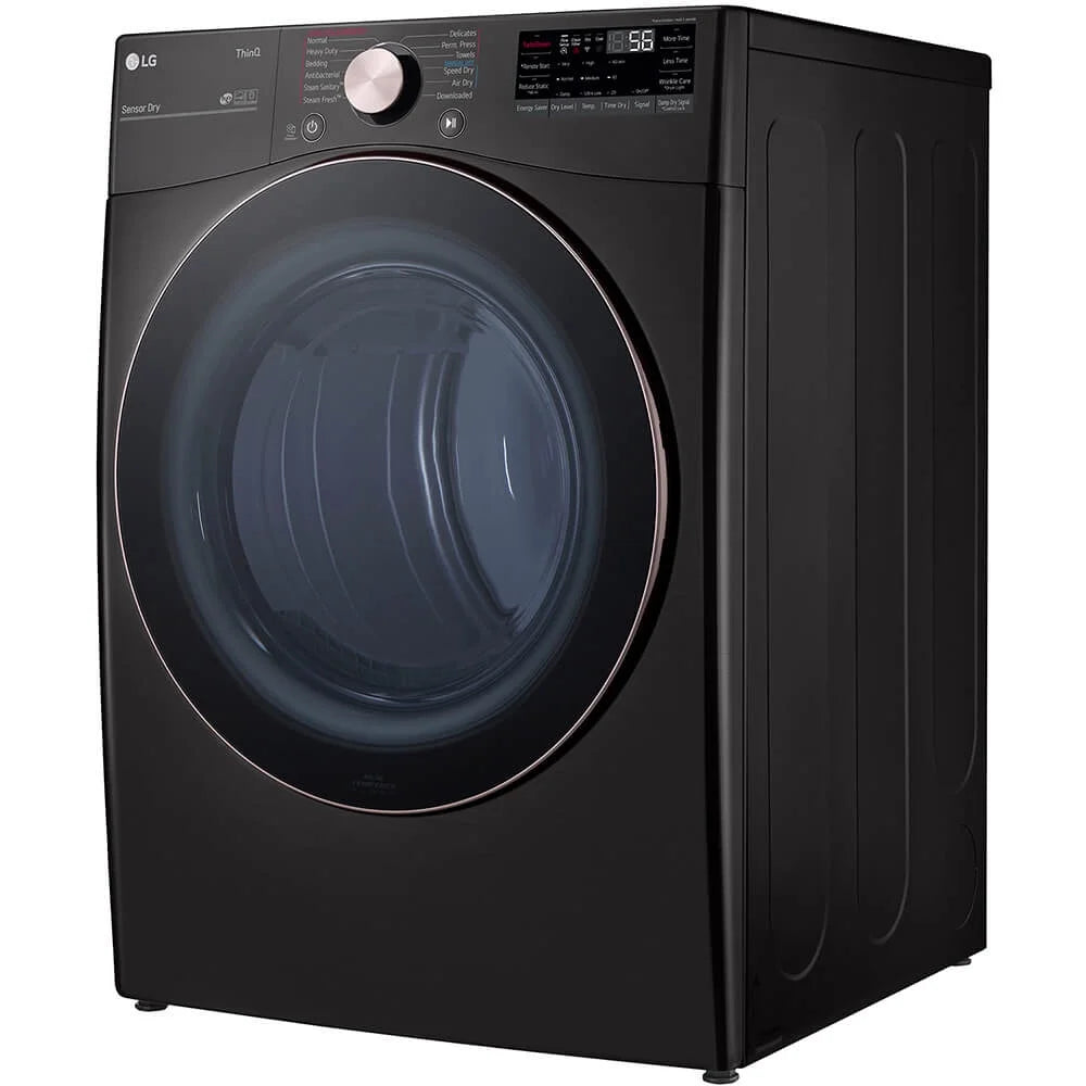 LG DLGX4001B 7.4 Cu. Ft. Black Steel Ultra Large Capacity Smart Front Load Gas Dryer