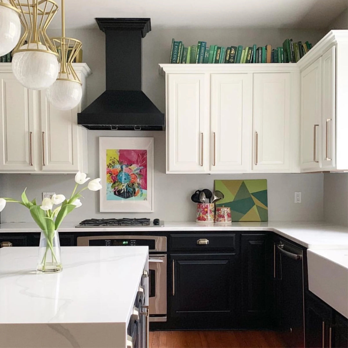 ZLINE 30 in. Wooden Wall Mount Range Hood in Black - Includes Motor
