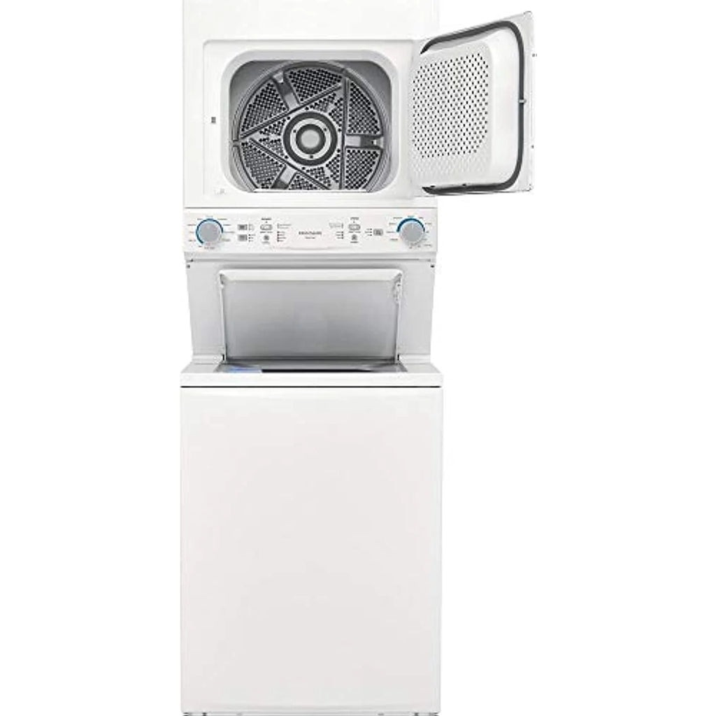 Frigidaire FLCG7522AW 27" Gas Laundry Center with 3.9 cu. ft. Washer Capacity, 5.6 cu. ft. Dry Capacity, 10 Wash Cycles, 10 Dry Cycles, in White