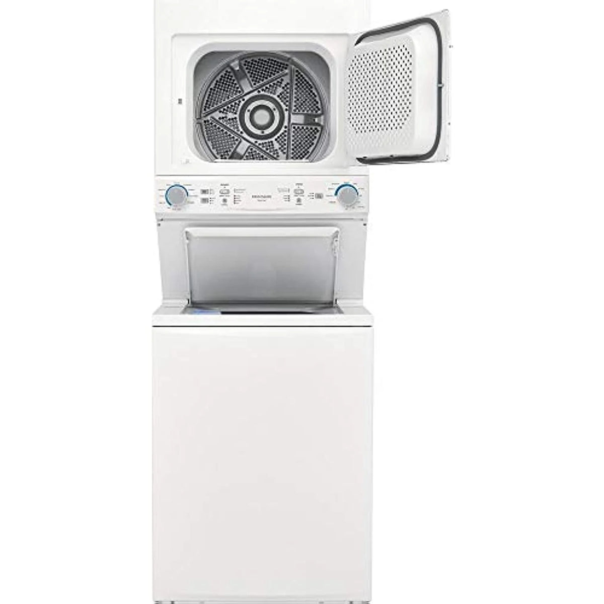 Frigidaire FLCG7522AW 27" Gas Laundry Center with 3.9 cu. ft. Washer Capacity, 5.6 cu. ft. Dry Capacity, 10 Wash Cycles, 10 Dry Cycles, in White