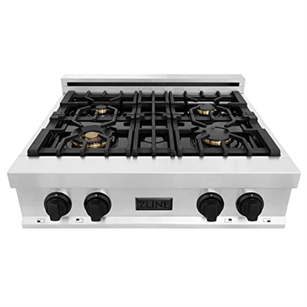 ZLINE 36 in. Autograph Edition Rangetop in Stainless Steel with Gold Accents (RTZ-36-G)