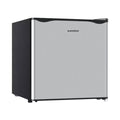 BANGSON Small Refrigerator,1.6 Cu.ft Mini Fridge with Freezer, Single Door, Silver