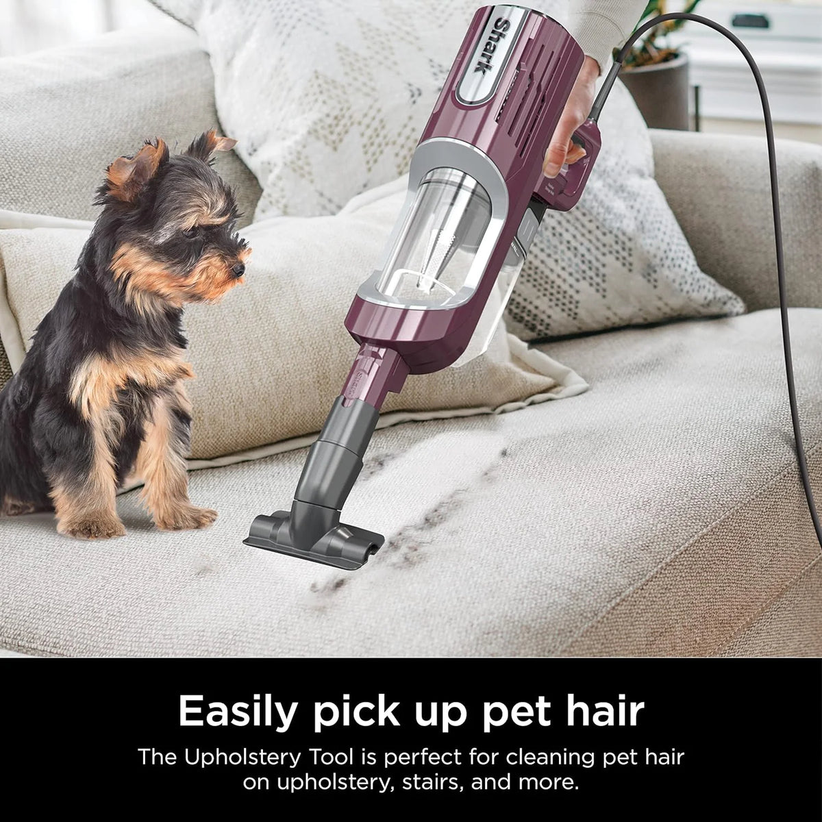 Restored Shark HZ702 Ultralight PetPro Corded Stick Vacuum with PowerFins HairPro Odor Neutralizer Technology, Pine Green, 0.37 L Capacity Self Cleaning Brushroll & Odor Neutralizer Technology (Refurbished)