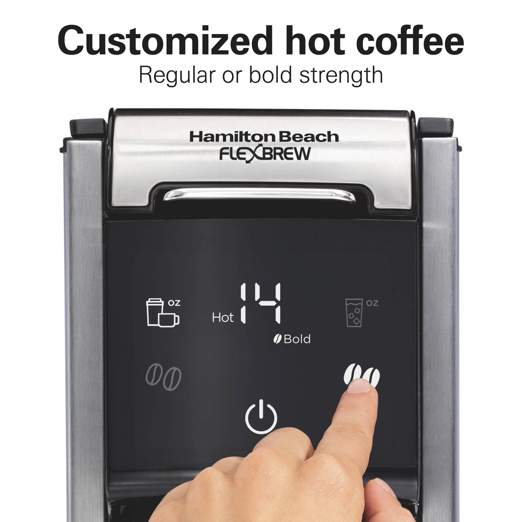 Hamilton Beach FlexBrew Advanced 4-in-1 Coffee Maker, Removable 45 oz. Water Reservoir, 49925