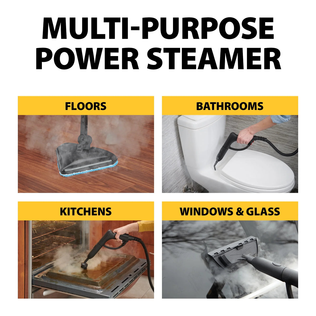 Wagner Steam Cleaner and Mop for Multi-Surface Projects, 20pc Accessory Set, 925e SteamMachine Elite Steamer