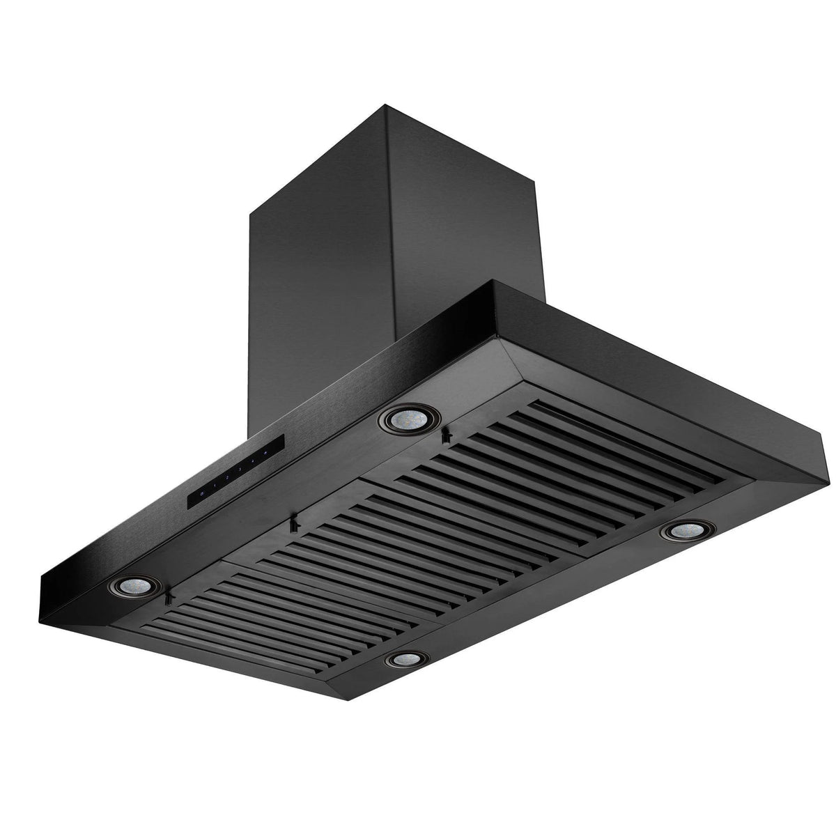 ZLINE 36 in. Island Mount Range Hood in Black Stainless Steel (BSKE2iN-36)