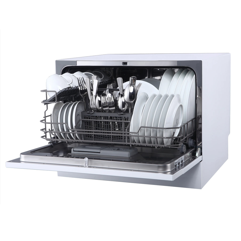 Whynter Countertop Portable Dishwasher, 6 Place Setting, White, LED, Energy Star, White