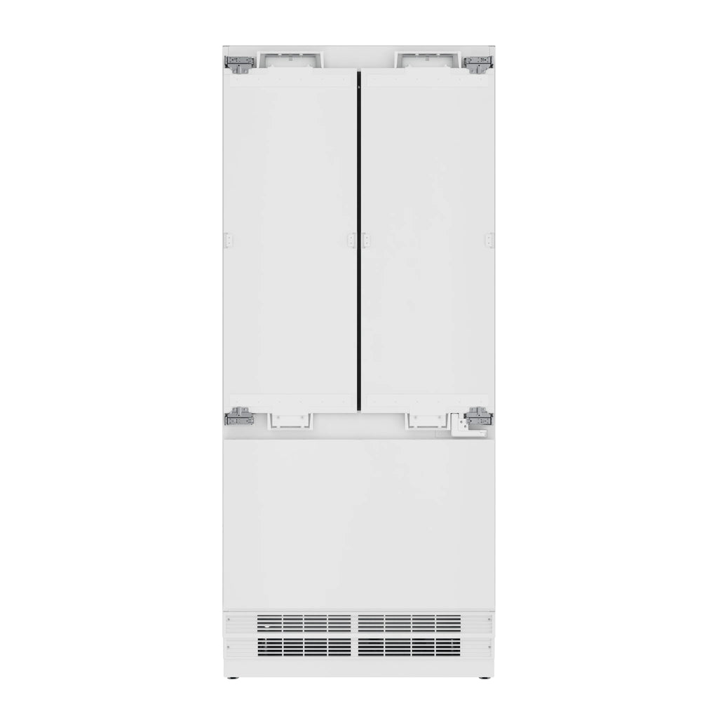 36 In. Panel Ready French Door Refrigerator With Ice maker, water dispenser, Frost Free . 19.6 total cubic feet
