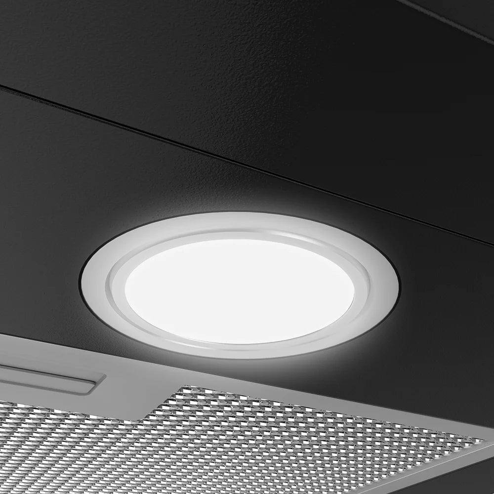 CIARRA Black Range Hood 30 inch Wall Mount Vent Hood Ductless Ducted Convertible CAB206P75