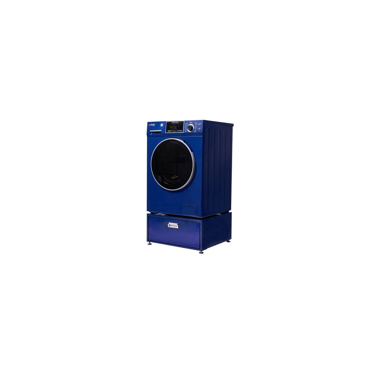 Equator Advanced Appliances All-In-One VENTED/VENTLESS Washer-Dryer 1.9cf/18lb  1400RPM 110V Midnight blue  Pedestal Midnight blue