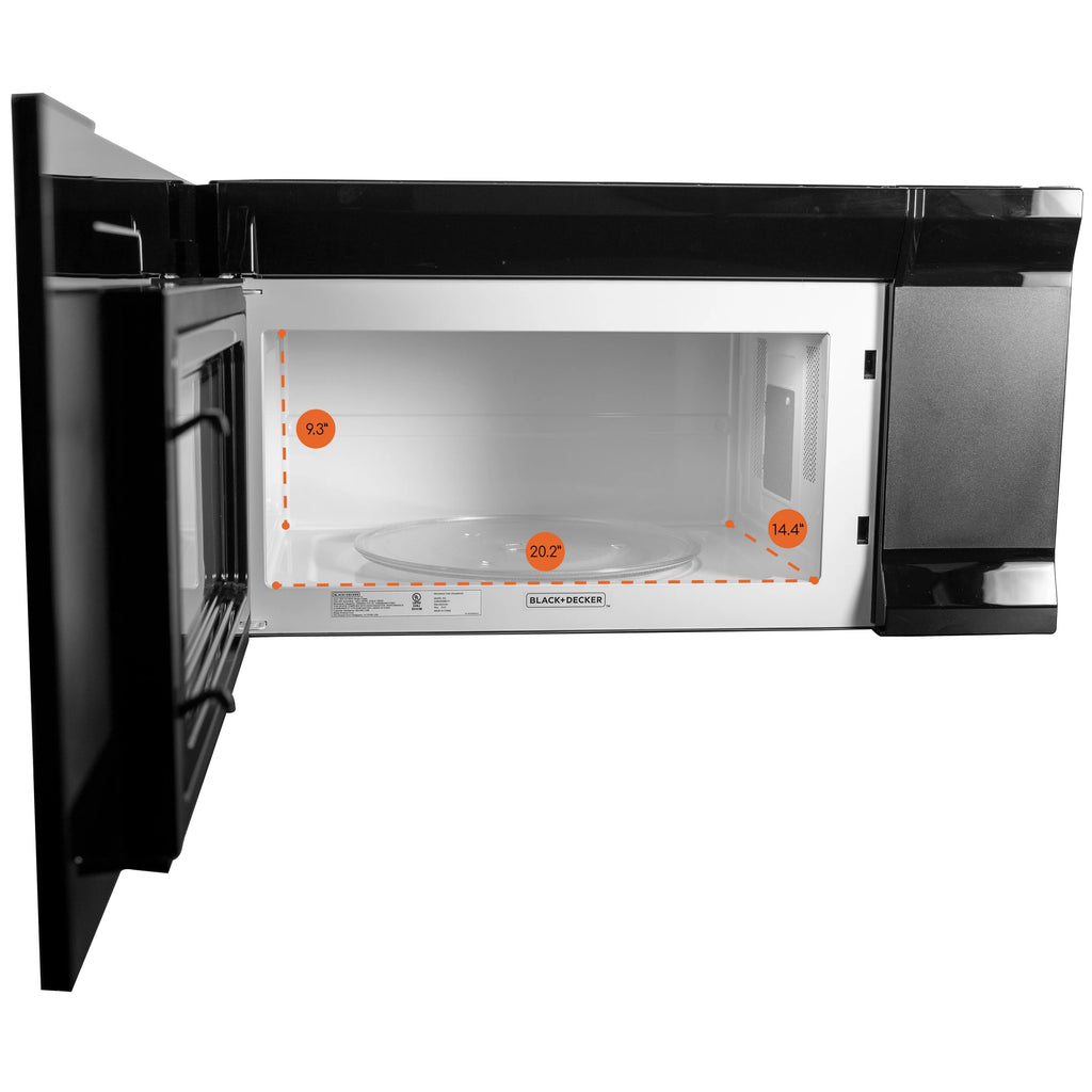 Black?�� Over The Range 1.6 Cu. Ft. Microwave Black