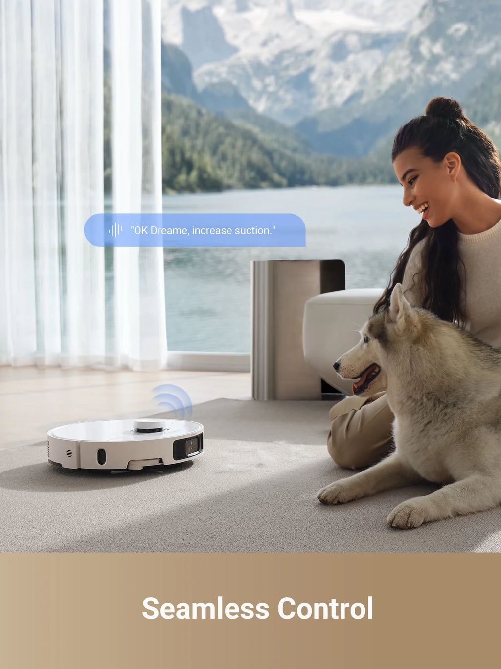 dreame L40 Ultra Robot Vacuum with Removable & Liftable Mop, Extendable & Liftable SideBrush, 11,000Pa Suction, 149a?? Mop & Washboard Self Cleaning, Auto-Empty, Auto Refill, Voice Control