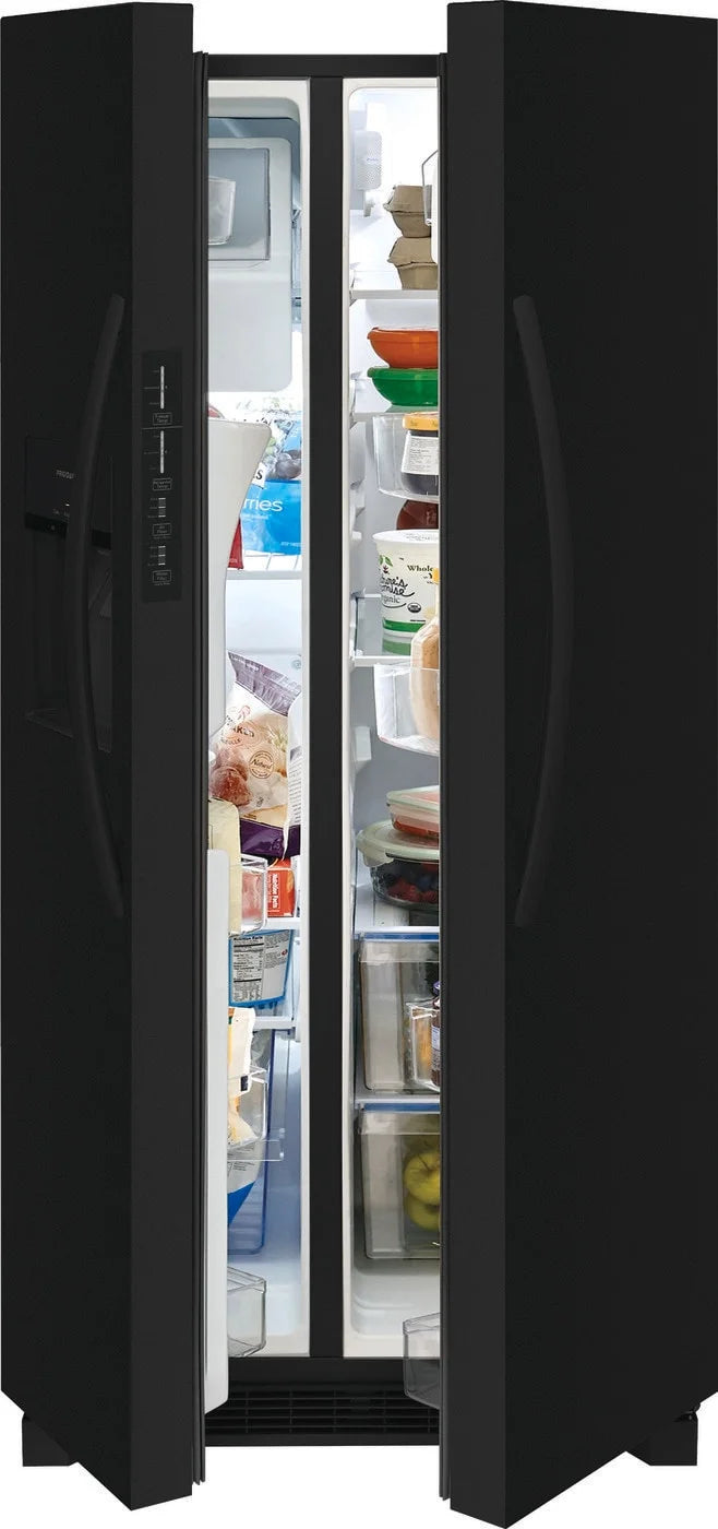 Frigidaire 22.3 Standard-Depth Side by Side Refrigerator, Black