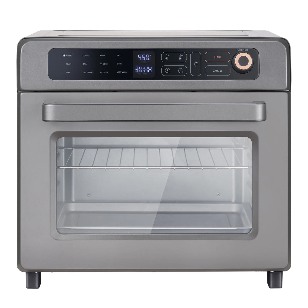 KFFKFF 12-IN-1 1700W Air Fryer Toaster Oven 25L Stainless Steel Convection Oven