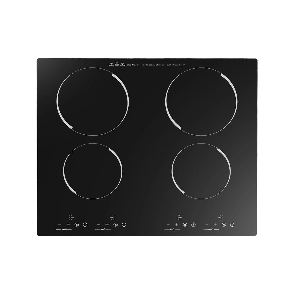 Peakora Electric Cooktop, Built-in Cooktop 3000W, Electric Stove Top with 4 Electric Burners, 9 Heating Level, Kid Safety Lock, Sensor Touch Control, 110V
